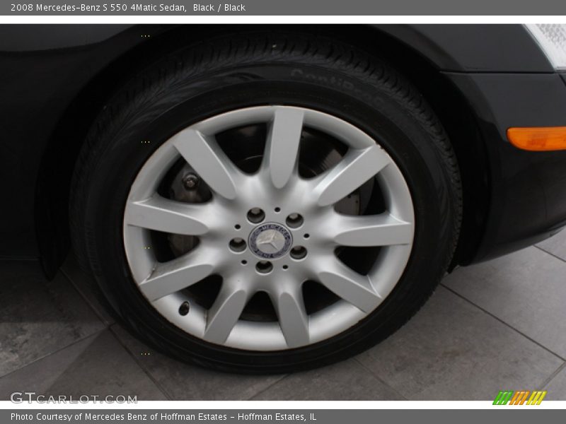 Black / Black 2008 Mercedes-Benz S 550 4Matic Sedan