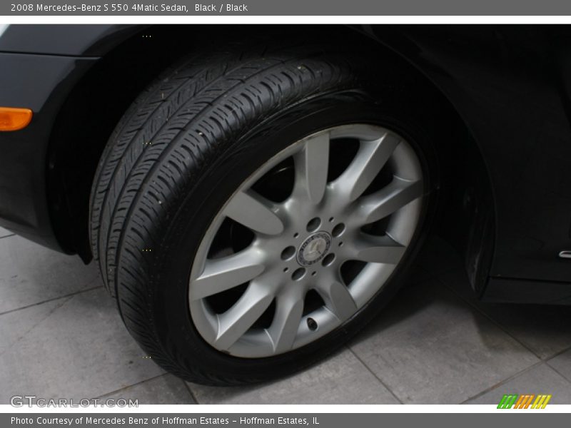 Black / Black 2008 Mercedes-Benz S 550 4Matic Sedan