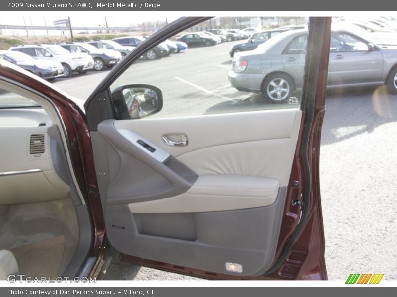 Merlot Metallic / Beige 2009 Nissan Murano SL AWD