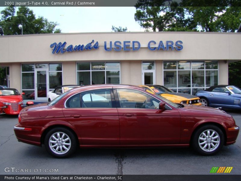 Carnival Red / Cashmere 2001 Jaguar S-Type 4.0