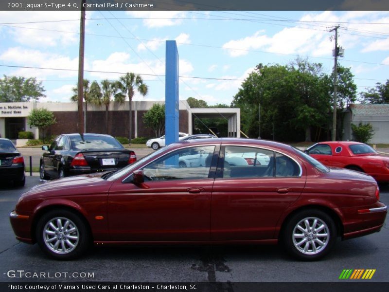 Carnival Red / Cashmere 2001 Jaguar S-Type 4.0