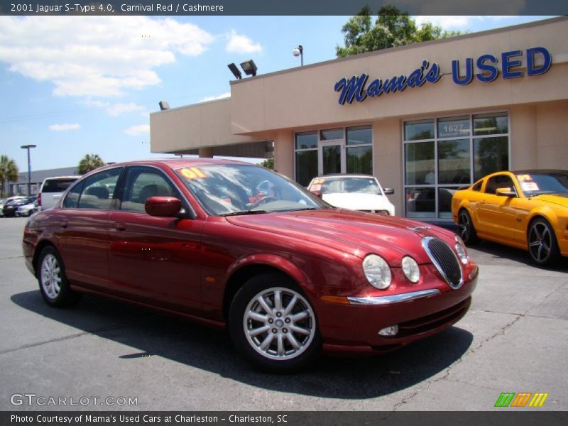 Carnival Red / Cashmere 2001 Jaguar S-Type 4.0