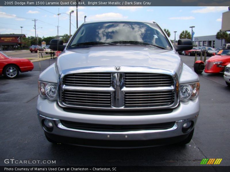 Bright Silver Metallic / Dark Slate Gray 2005 Dodge Ram 1500 Laramie Quad Cab 4x4