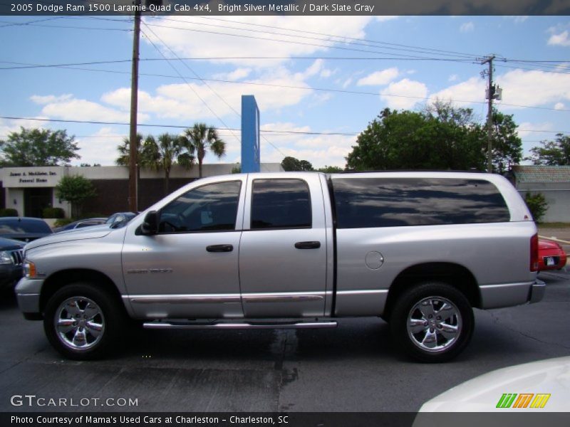 Bright Silver Metallic / Dark Slate Gray 2005 Dodge Ram 1500 Laramie Quad Cab 4x4
