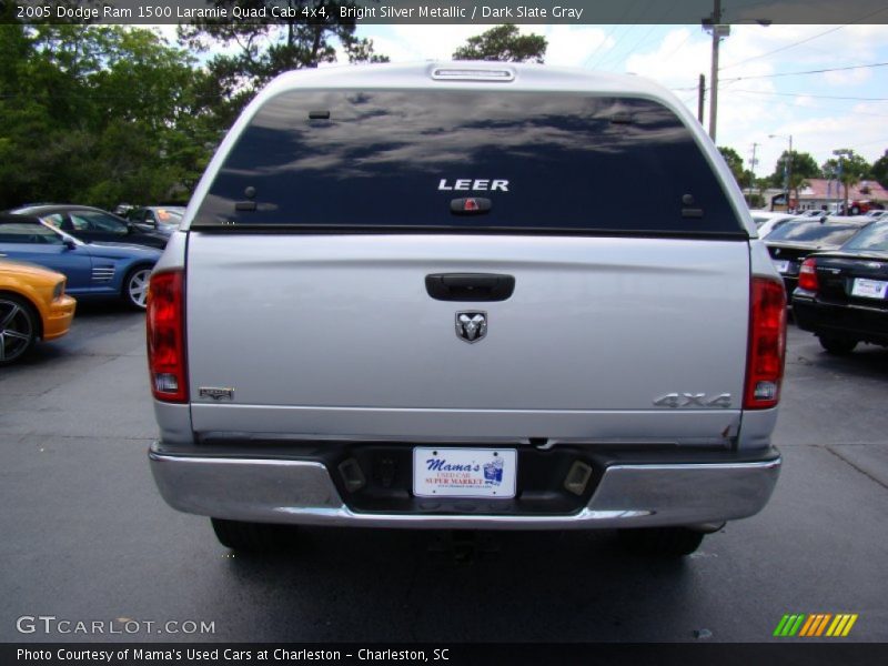 Bright Silver Metallic / Dark Slate Gray 2005 Dodge Ram 1500 Laramie Quad Cab 4x4