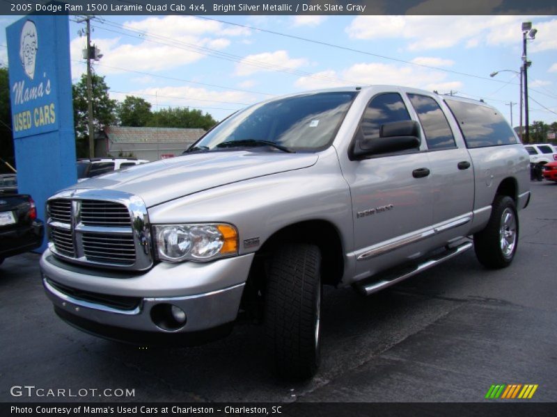 Bright Silver Metallic / Dark Slate Gray 2005 Dodge Ram 1500 Laramie Quad Cab 4x4