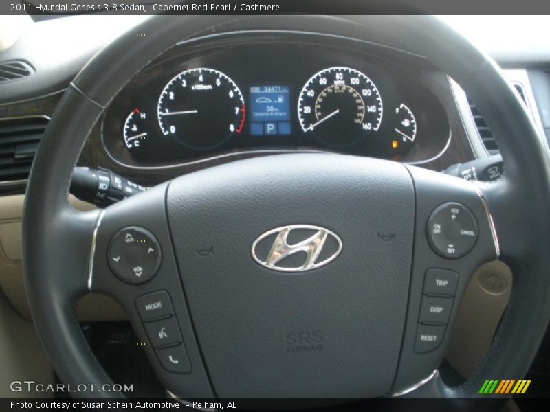 Cabernet Red Pearl / Cashmere 2011 Hyundai Genesis 3.8 Sedan