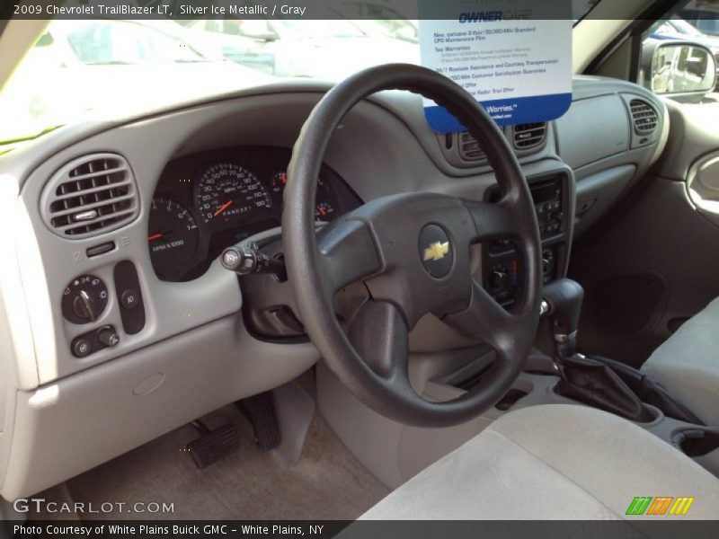 Silver Ice Metallic / Gray 2009 Chevrolet TrailBlazer LT