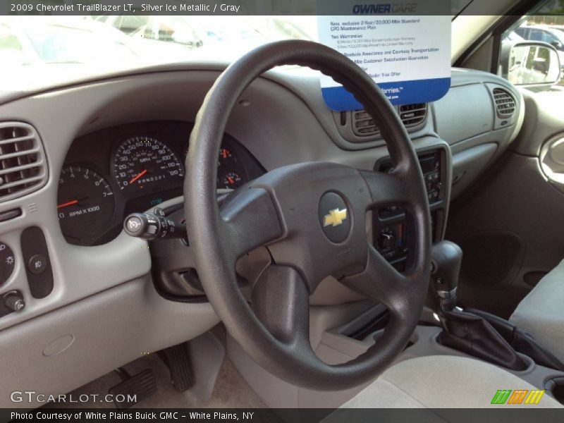 Silver Ice Metallic / Gray 2009 Chevrolet TrailBlazer LT
