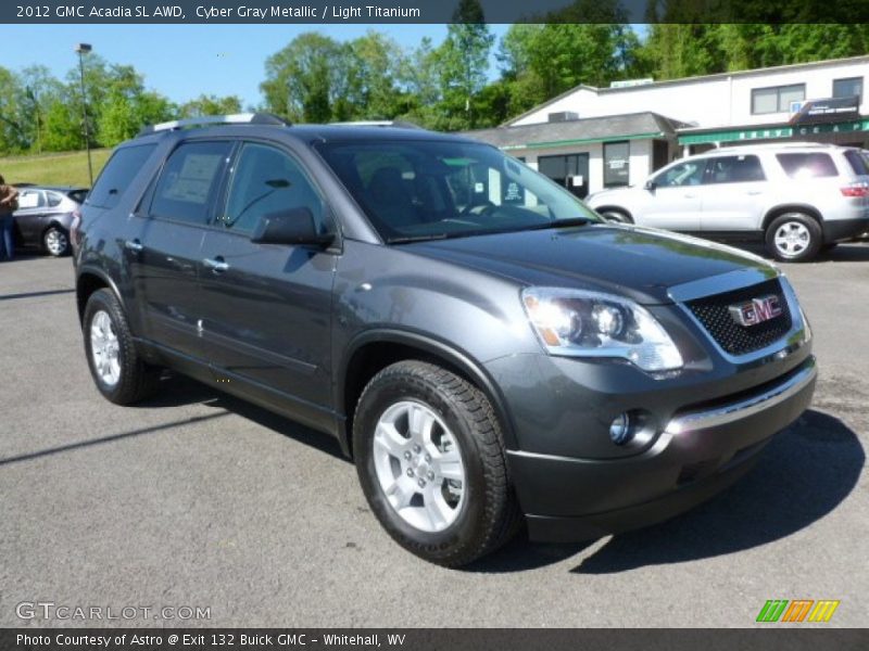 Cyber Gray Metallic / Light Titanium 2012 GMC Acadia SL AWD