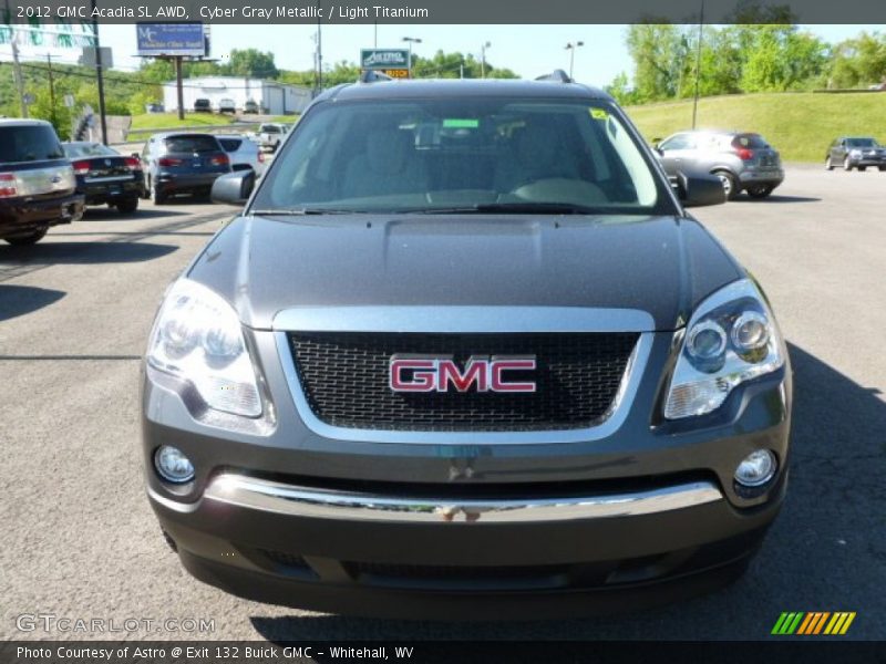 Cyber Gray Metallic / Light Titanium 2012 GMC Acadia SL AWD