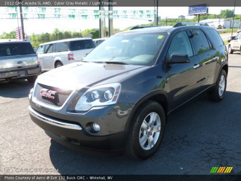 Cyber Gray Metallic / Light Titanium 2012 GMC Acadia SL AWD