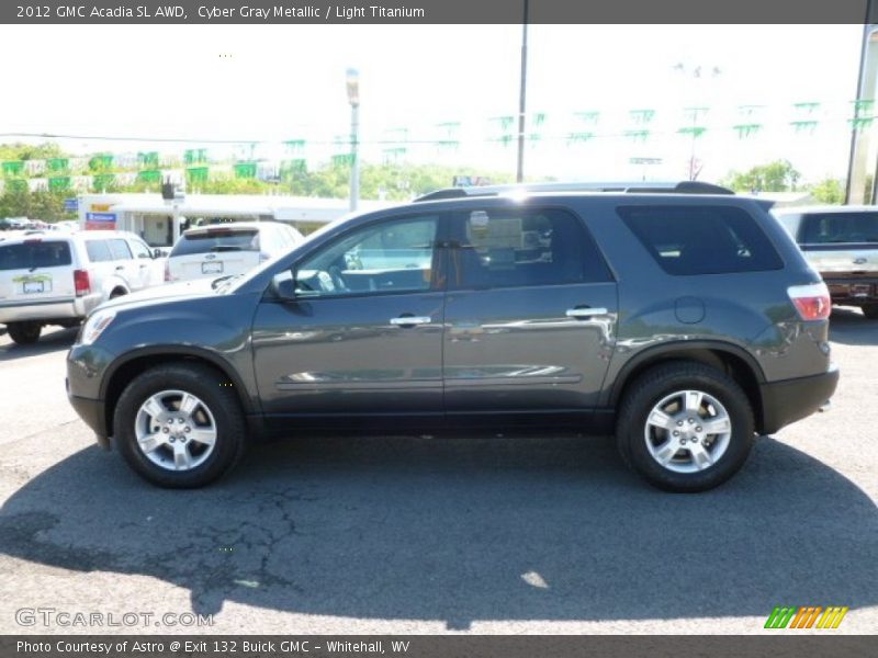 Cyber Gray Metallic / Light Titanium 2012 GMC Acadia SL AWD