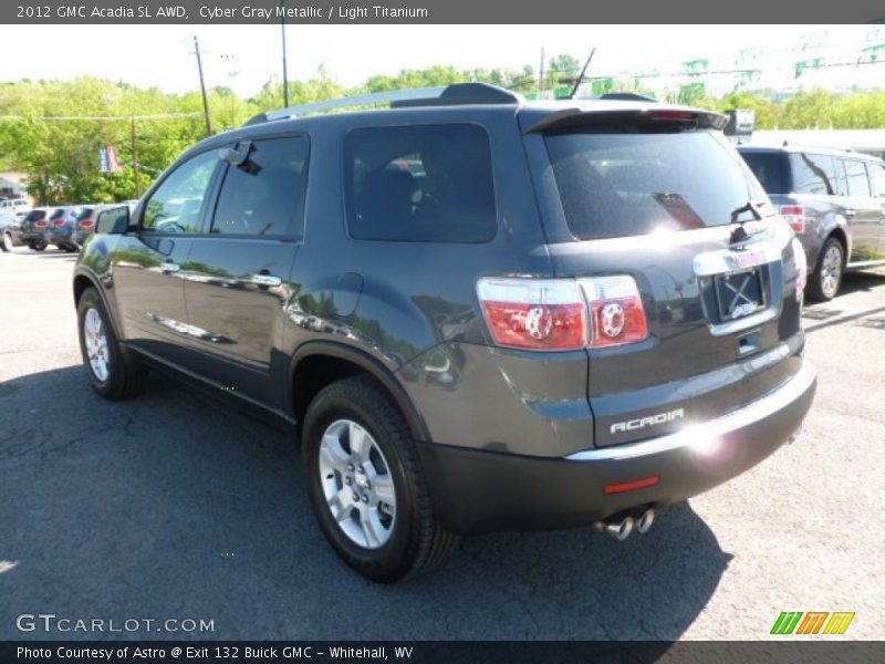 Cyber Gray Metallic / Light Titanium 2012 GMC Acadia SL AWD