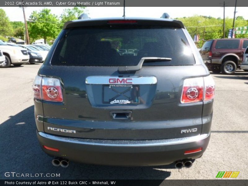 Cyber Gray Metallic / Light Titanium 2012 GMC Acadia SL AWD