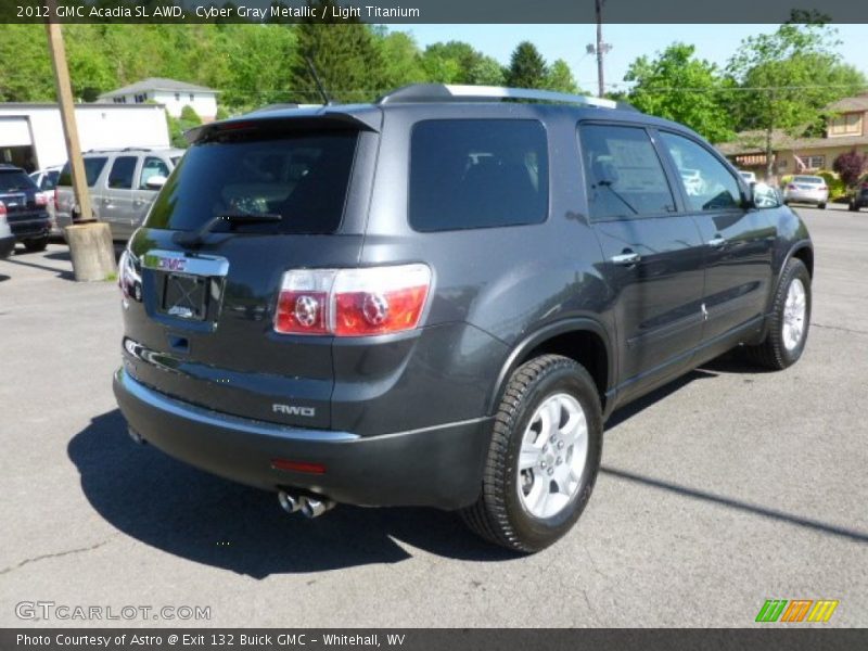Cyber Gray Metallic / Light Titanium 2012 GMC Acadia SL AWD