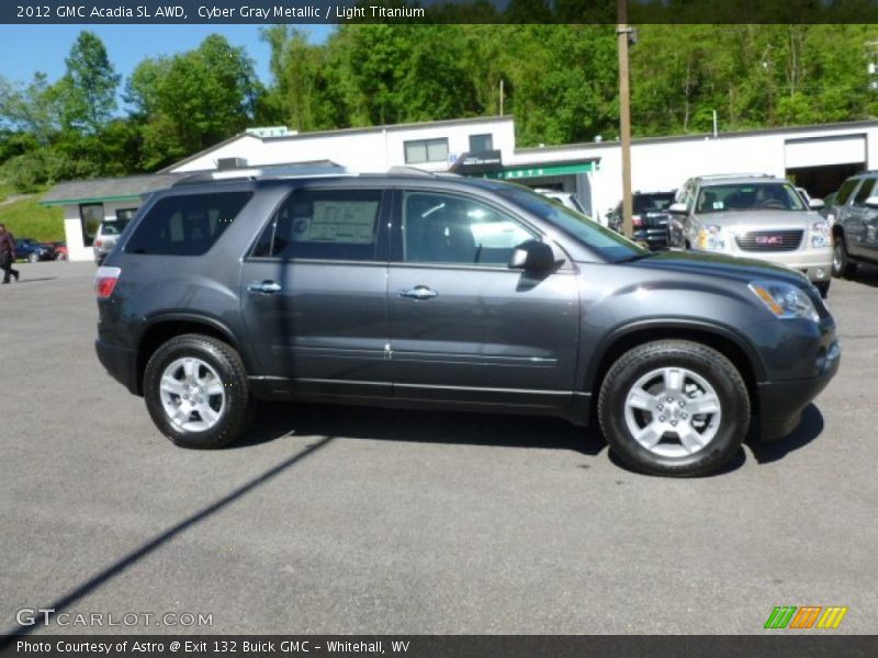Cyber Gray Metallic / Light Titanium 2012 GMC Acadia SL AWD