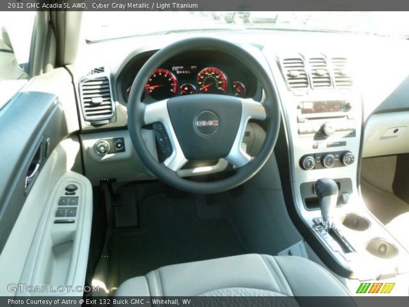 Cyber Gray Metallic / Light Titanium 2012 GMC Acadia SL AWD