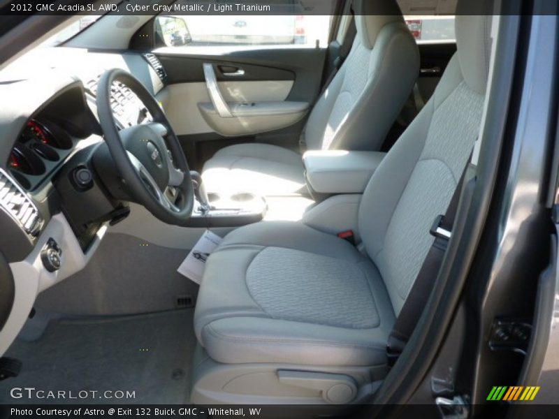 Cyber Gray Metallic / Light Titanium 2012 GMC Acadia SL AWD