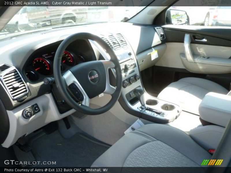 Cyber Gray Metallic / Light Titanium 2012 GMC Acadia SL AWD