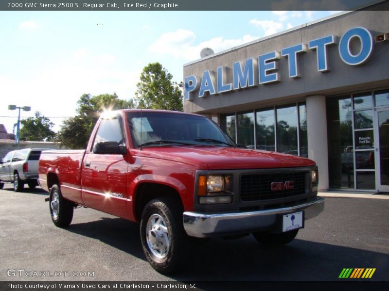 Fire Red / Graphite 2000 GMC Sierra 2500 SL Regular Cab