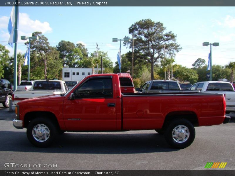 Fire Red / Graphite 2000 GMC Sierra 2500 SL Regular Cab