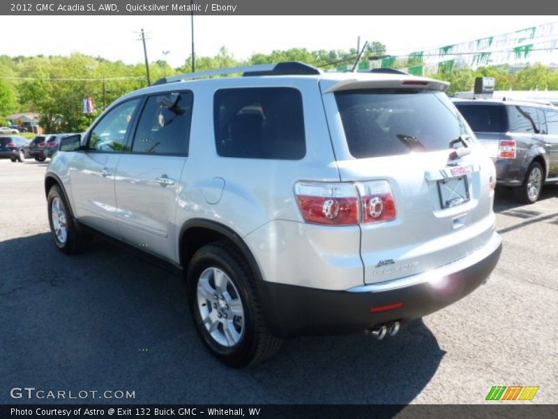 Quicksilver Metallic / Ebony 2012 GMC Acadia SL AWD