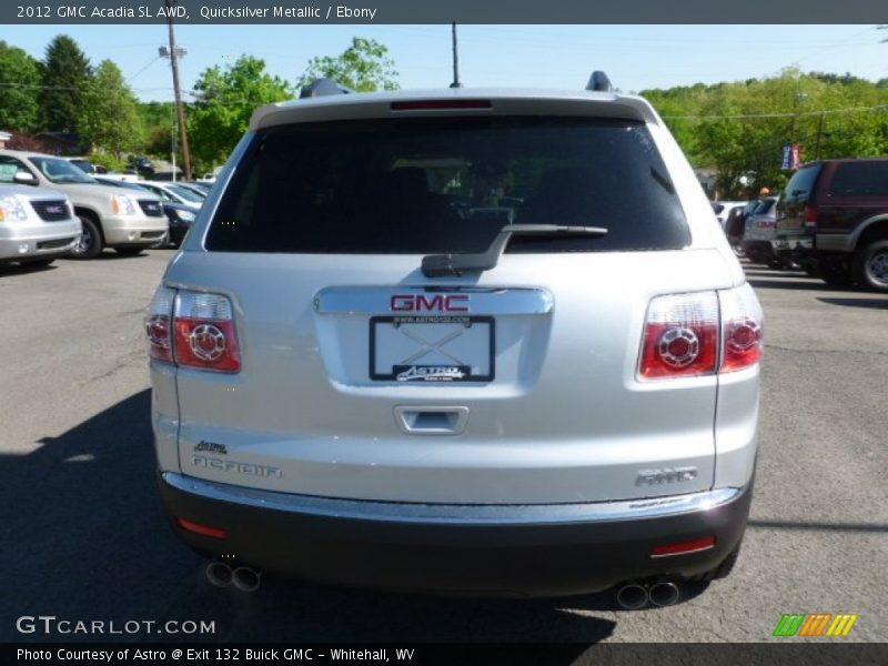 Quicksilver Metallic / Ebony 2012 GMC Acadia SL AWD