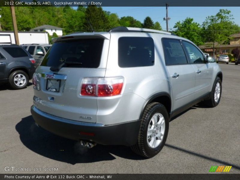 Quicksilver Metallic / Ebony 2012 GMC Acadia SL AWD