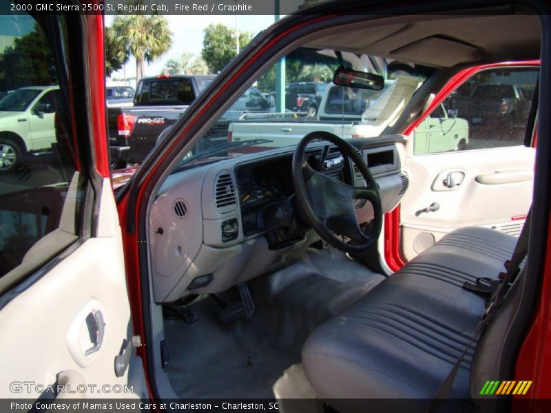 Fire Red / Graphite 2000 GMC Sierra 2500 SL Regular Cab