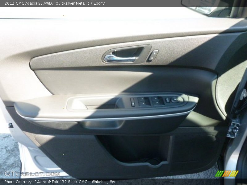 Quicksilver Metallic / Ebony 2012 GMC Acadia SL AWD