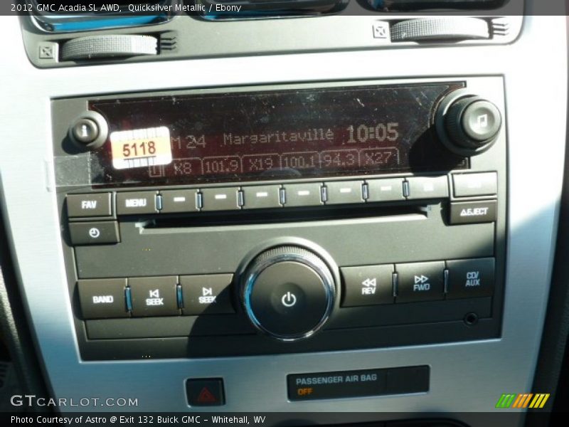 Quicksilver Metallic / Ebony 2012 GMC Acadia SL AWD