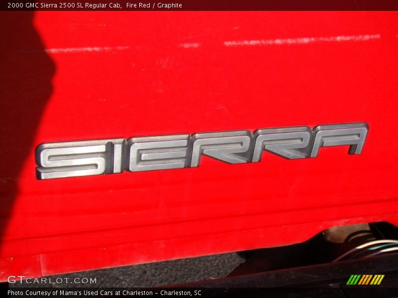 Fire Red / Graphite 2000 GMC Sierra 2500 SL Regular Cab