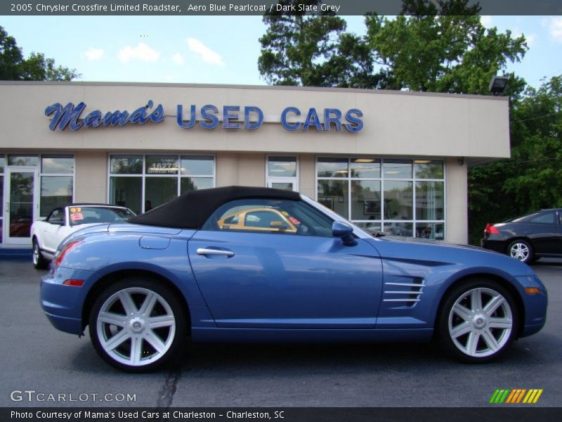 Aero Blue Pearlcoat / Dark Slate Grey 2005 Chrysler Crossfire Limited Roadster