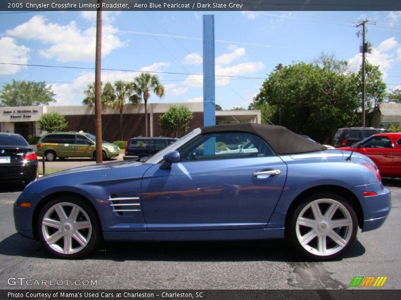 Aero Blue Pearlcoat / Dark Slate Grey 2005 Chrysler Crossfire Limited Roadster
