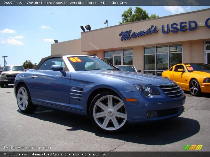 Aero Blue Pearlcoat / Dark Slate Grey 2005 Chrysler Crossfire Limited Roadster