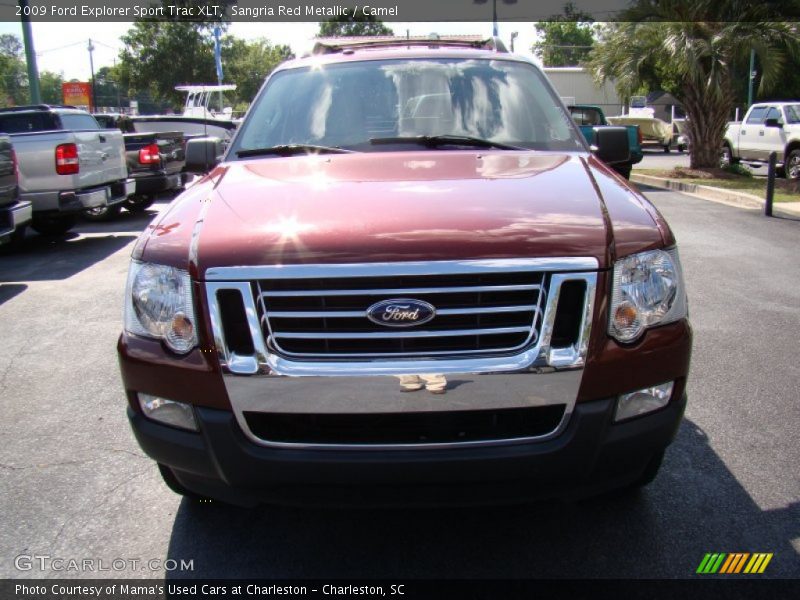 Sangria Red Metallic / Camel 2009 Ford Explorer Sport Trac XLT