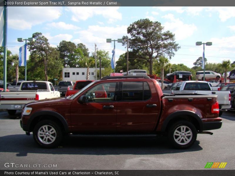 Sangria Red Metallic / Camel 2009 Ford Explorer Sport Trac XLT