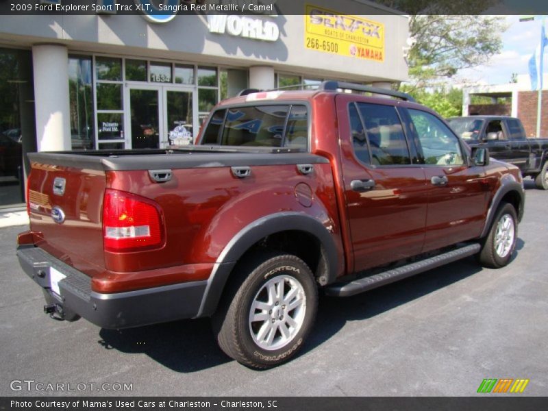 Sangria Red Metallic / Camel 2009 Ford Explorer Sport Trac XLT