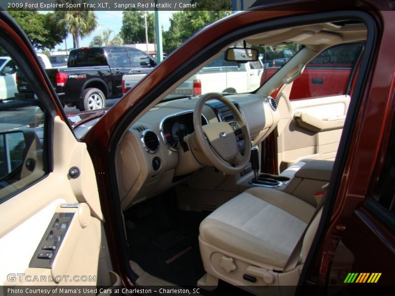 Sangria Red Metallic / Camel 2009 Ford Explorer Sport Trac XLT