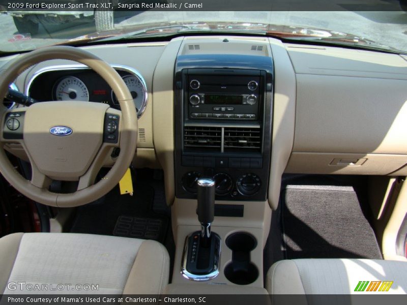 Sangria Red Metallic / Camel 2009 Ford Explorer Sport Trac XLT