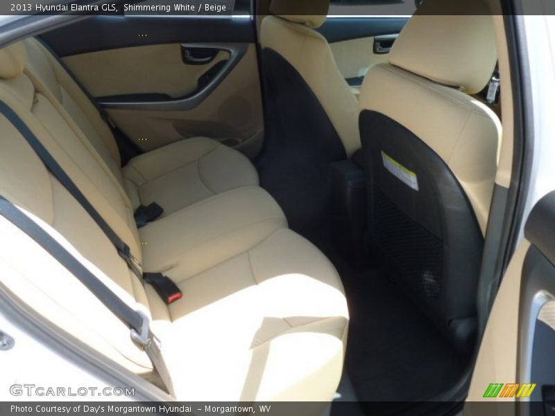 Shimmering White / Beige 2013 Hyundai Elantra GLS