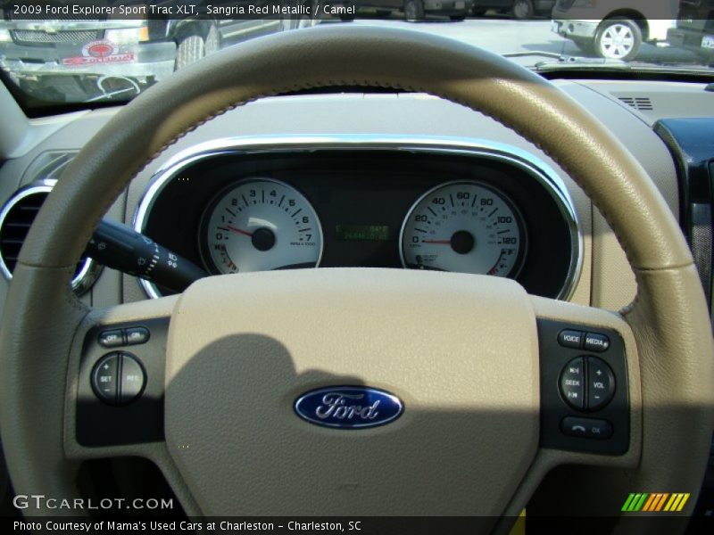 Sangria Red Metallic / Camel 2009 Ford Explorer Sport Trac XLT