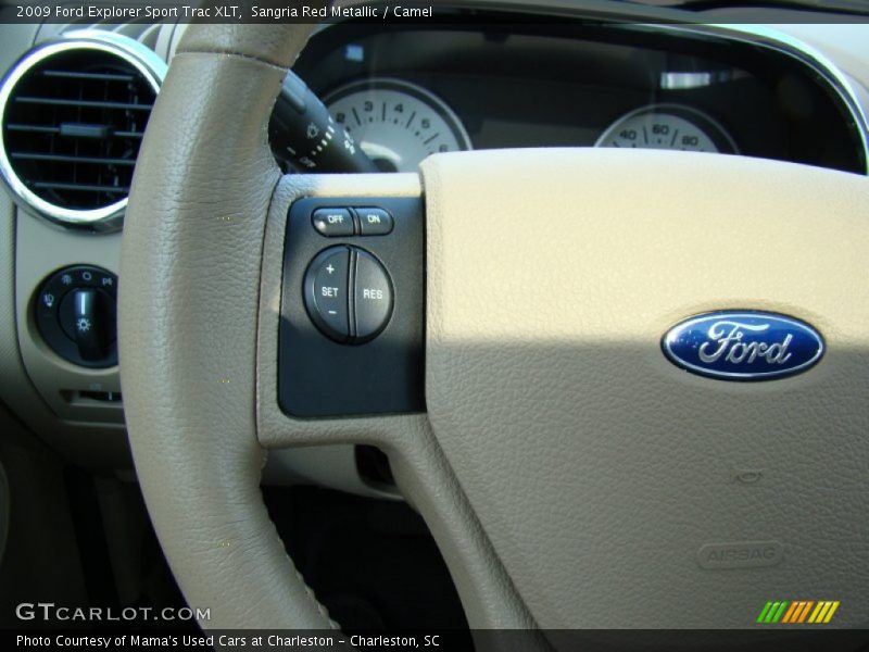 Sangria Red Metallic / Camel 2009 Ford Explorer Sport Trac XLT