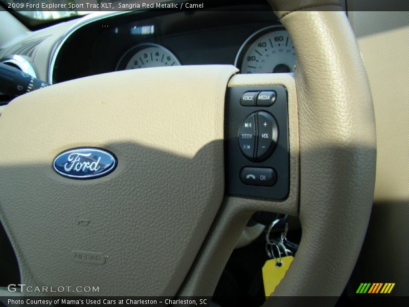 Sangria Red Metallic / Camel 2009 Ford Explorer Sport Trac XLT