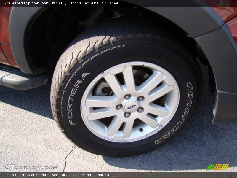 Sangria Red Metallic / Camel 2009 Ford Explorer Sport Trac XLT