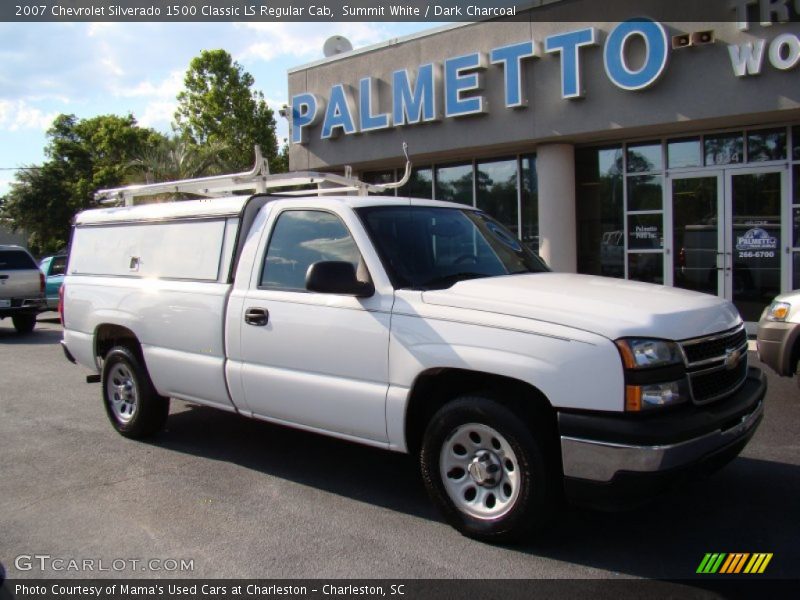 Summit White / Dark Charcoal 2007 Chevrolet Silverado 1500 Classic LS Regular Cab
