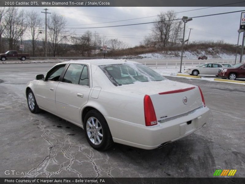 White Diamond Tri-coat / Shale/Cocoa 2010 Cadillac DTS