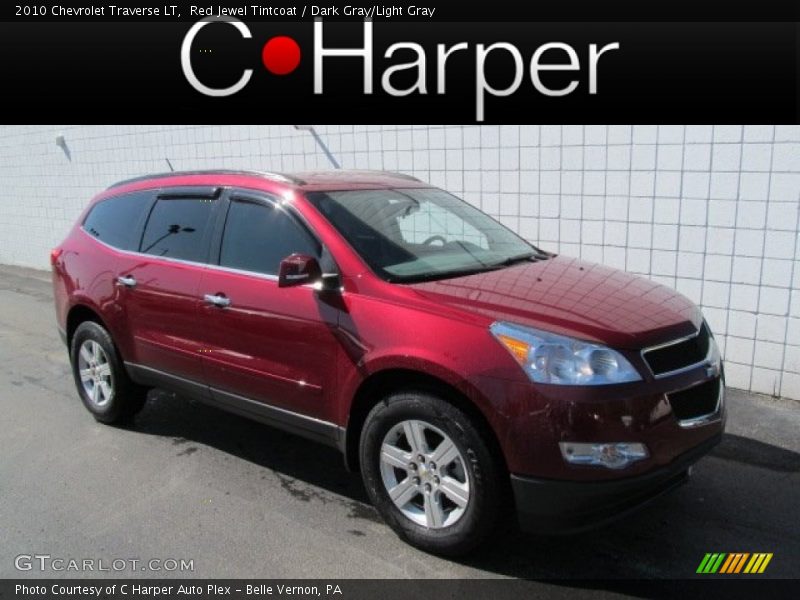 Red Jewel Tintcoat / Dark Gray/Light Gray 2010 Chevrolet Traverse LT