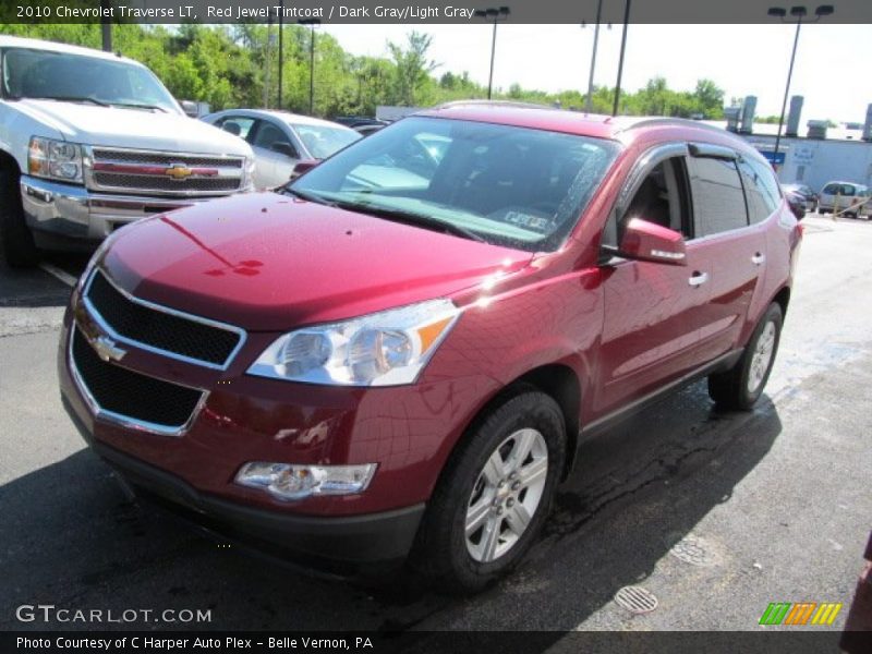 Red Jewel Tintcoat / Dark Gray/Light Gray 2010 Chevrolet Traverse LT